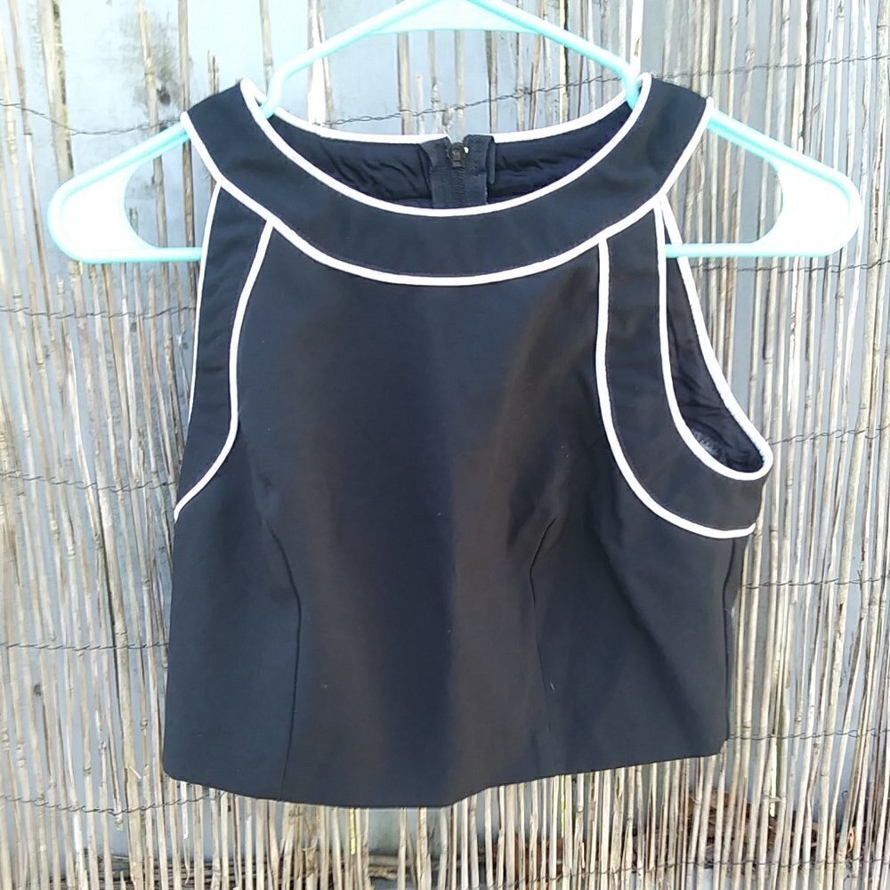 Rampage Clothing R-Wear Black & White Cropped Sleeveless Tank Women's - 5